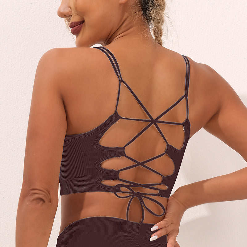 So Strappy - Drawstrings Bra Straps & High-Waist Yoga Pants 3 Variations (7520689750104)